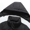 Masculino abaixo de parkas chegando jaquetas de inverno sobretudo moda espessa quente 90% de casacos de pato branco para capuz Black Long Parka 221207