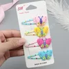 Mignon enfant cheveux accessoires filles papillon épingles à cheveux coiffure bébé BB Clips mode Bang Clip dessin animé papillons Barrettes