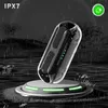 YX09 TWS Wireless Bluetooth Headset Touch Control ENC Headphones Noice Reduction Earphones Transparent Shell for Cellphones with Charging Box Earbuds