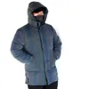 Herrarna ner parkas vinter våren män regnbåge reflekterande jacka säkerhet tjock bomull lång kappa plus storlek lös hip hop huva outwear streetwear 221207