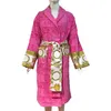 versages vercaces High street men red robe mens peignoir de luxe hiver chaud soie flanelle longue kimono peignoir amoureux nuit robe de chambre 6 styles causal confort