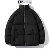 Men Down Parkas Kapments Men Harajuku solidna ciepła puffer kurtka parka japońska streetwear zima koreańska bąbelka bąbelkowa 221207