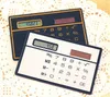 Calculatrice de carte solaire pour jardin, mini calculatrice, compteurs solaires, petites cartes de crédit fines, poche d'alimentation solaire, calculatrices ultra-fines, logo personnalisé SN456