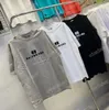 xinxinbuy Maglietta da uomo firmata T-shirt distrutta Paris Mosaic lettere in tutto il mondo stampate a maniche corte in cotone da donna bianco nero XS-2XL