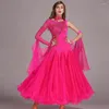Stage Wear Colors Sequins Ballroom Dance Dresses Standard Dancing Clothes Competition Dress Waltz Foxtrot