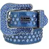 2022 Designer BB Belt Simon Belts For Men Women Shiny Diamond Belt Black On Blue White Multicolour with Bling Rhinestones As Gift Q2SS#