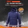 Men's Vests 15 Areas Heated Jacket Women Men Warm Heating Vest USB Coat Hunting Hiking Fishing Camping Winter EU Size 221208