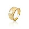 Кластерные кольца 925 Стерлинговая серебряная мода вогнутая жестяная фольга Свадебная личность для женщин 2022 Творческие украшения
