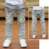 Trousers IENENS 5 13Y Kids Boys Clothes Skinny Jeans Classic Pants Children Denim Clothing Trend Long Bottoms Baby Boy Casual 221207