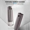 2 In 1 Phone Screen Cleaner Spray Bottle Computer Screen Dust Removal Microfiber Cloth Set Cleaning Artifact Clean