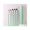 Other Household Sundries Other Household Sundries 5Pcs Travel Portable Mini Eye Makeup Brush Set For Eyeshadow Eyeliner Eyebrow Lip Dhlns