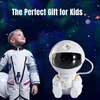 Astronaut Led Night Light Galaxy Star Projector Remote Control Party Licht USB Familie Living Children Room Decoratie Geschenk Ornamens286A