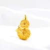 TopBling Hollow Gourd Pendant Necklace Gold Plated China Fu Girls Women Jewelry Gift