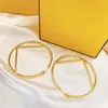 Pendientes de aro de oro de 14k Luxury Big Gold Hoops Antes de orejas Lady Women Hop Hop Girls Set Dise￱ador de dise￱adores de San Valent￭n Conocimiento de regalos para la novia