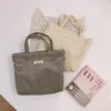 Bolsas de cosméticos simples casos de maquiagem de viagem de veludo de veludo feminino de pano de algodão que transporta bolsa de bolsa pequena bolsa de bolsa