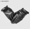 CARANFIER Mens Genuine Leather Gloves Male Breathable Goatskin Thin Spring Summer Autumn Driving Antiskid Mittens Men Gloves2773143