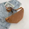 Midjepåsar Fanny Pack Corduroy Bag Zippered Chest Sling Sport Travel Fashion Phone Pouch For Girls Women Dams 221208