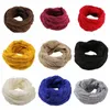 Twisted Infinity Sticked Scarves Winter Wool Collar Neck Gaiter Men Plain Ring Solid Shawl Women Home Designer Collar Autumn Winters Thick Warm Scarf BC197