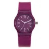 HBP Quartz Watch Ladies El Yapımı Kaliteli Moda Arap Sayılar Silikon Analog Saat Bileklik Hediye Montres de Luxe