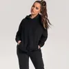 Women's Two Piece Pants Winter Sets Women Tracksuit Oversized Suit Men Autumn Trouser Male Sweatshirt Solid Sports Hoodie Sportswear 221207