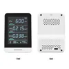 Air Quality Monitor CO2 Detector 5 In 1 IR Accurate Tester For TVOC HCHO Temperature Relative Humidity Real Time Reading