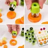 Ferramentas de cozimento 12 PCs Cutter vegetal Cutter conjunto de flores Flor Star Mold para biscoitos Fruit Kids Sale