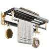 Badaccessoire Set Room handdoekrek Gratis stoten Toiletwand Hangende Licht Luxe Bar Pendantplank 221207