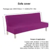 Stoelbedekkers armloze futon dekbedbank matras bank geen wapenbed stofbescherming elastisch meubilair