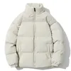 Herr ner parkas vinter vadderad parka tjockare varm mode streetwear lös kappa manlig ungdom i kvinna bubbla hösten avslappnad överdimensionerad jacka 221208