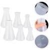 Hip Flasks 6pcs Washable Practical Sturdy Conical Flask For Chemistry Science Beaker Experiment