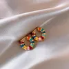 Hoop Earrings Korean Design Fashion Jewelry 14K Gold Plating Color Enamel Drop Glazed Elegant Women's Daily Work Accessories