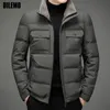 Parkas pour hommes Haut de gamme Marque de luxe Designer Casual Mode Gris Canard Manteaux Winte avec veste de fourrure Coupe-vent Puffer Vêtements 221208