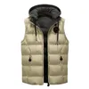 Gilet da uomo 2023 Inverno Caldo Gilet Imbottito Cappotto Maschile da Uomo Casual Cerniera Giacca Senza Maniche Outwear Magliette E Camicette Chaleco Hombre