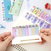 PCS Multicolor Kawaii Cartoon Fruit Flower Writable Sticky Notes Index voor pagina's Book Mark Classificatie