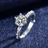 Elegante verzilverde kubieke zirkonia -ring voor vrouwen strass kristal diamanten stenen ring vrije maat gemengde stijlen sieraden cadeau