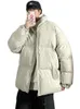 Herrarna ner parkas vinterjacka män parkor tjockare varm kappa mens stativ krage fast färg casual parka kvinnor mode streetwear överdimensionera 5xl 221208