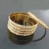 Bracciale rigido da sposa arabo, gioielli da donna, braccialetti placcati in oro, polsini, ciondoli da sposa, regali per feste