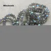 Colliers de perles En gros naturel 8-8.5mm AA Madagascar Labradorite lisse ronde perles en vrac pour la fabrication de bijoux collier à faire soi-même Bracelet Mikubeads 221207
