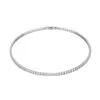 Pendanthalsband Trendiga 4mm Lab Diamond Halsband Vitt guldfyllt partibröllop för kvinnor brud tennis chocker smycken gåva 2217269990