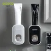 Portaspazzolini ECOCO Dispenser automatico di dentifricio Montaggio a parete Accessori per il bagno Porta spremiagrumi impermeabile 221207