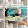 Storage Boxes Bins Thicken Plastic Sport Shoes Dustproof Storage Boxes Transparent Sneaker Stackable Organizer Domestic Box Exhibi Dhmnk