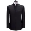 Pakken Heren Blazers Chinese stijl Mandarijn Stand Kraagbedrijf Casual bruiloft Slim fit Blazer Men Suit jas mannelijke jas 4xl 221208