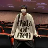 Sweats à capuche pour hommes Sweatshirts Noir Blanc Lettre de base Graphique Sweat-shirt surdimensionné Marque de mode Casual Couple Vêtements Coréen Hip Hop Femmes 221207