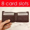 Slender Wallet N63261 Designer Fashion Mens zippy محفظة متعددة منظم الجيب