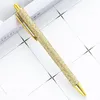 Glitter Ballpoint Pens for Women Girls Fancy Writing Pens Metal Retractable Black Ink Medium Point Pens 1 mm Journaling Pen