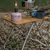 Camp Furniture Offweek Outdoor Camping Portable Folding Table Picnic Bamboo Barbecue Aluminum Alloy Small Square