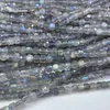 Colliers de perles En gros naturel une Labradorite de 4mm à facettes carrées perles en vrac pour la fabrication de bijoux bracelets à faire soi-même collier Mikubeads 221207