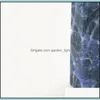 Новинка натуральный синий камень Quartz Gemstone Point Reiki Healing 704 V2 Drop Delivery Home Garden Dh8mq