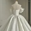 Abbigliamento etnico Donna Abito da tailing per la festa nuziale Elegante abito da ballo senza schienale Abiti da allacciatura in raso da principessa sexy con spalle scoperte