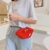 Evening Bags Retro Personality Red Lip Fashion Bag Acrylic Dinner Party Ladies Shoulder Makeup Lipstick